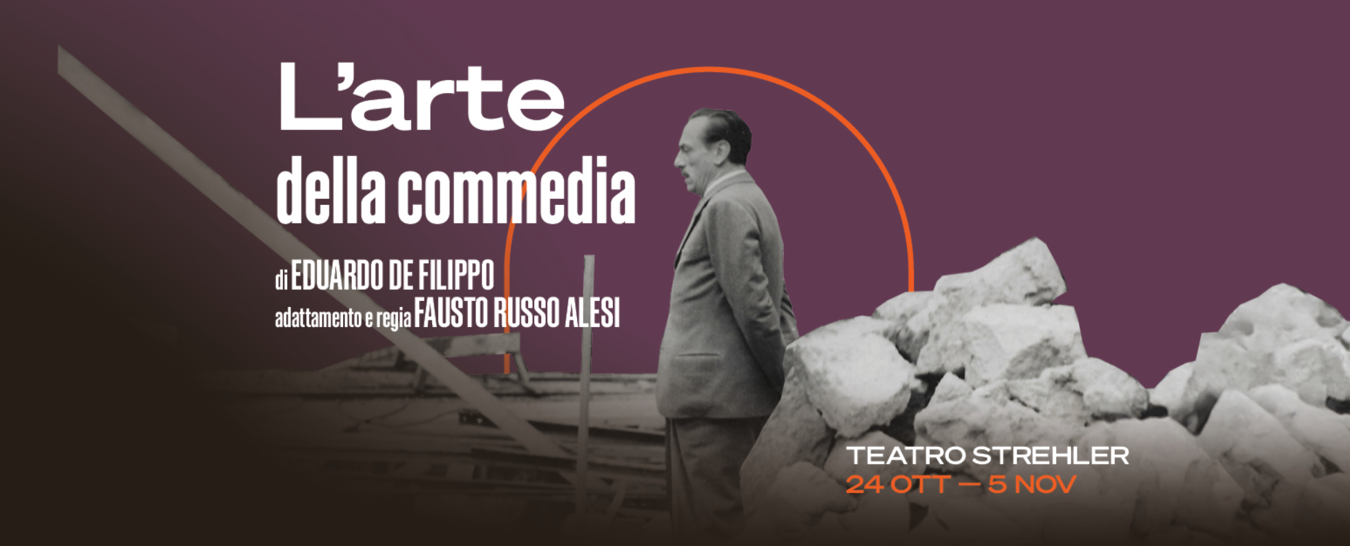 A Milano al Teatro Strehler “L’arte della commedia”, di Eduardo De Filippo