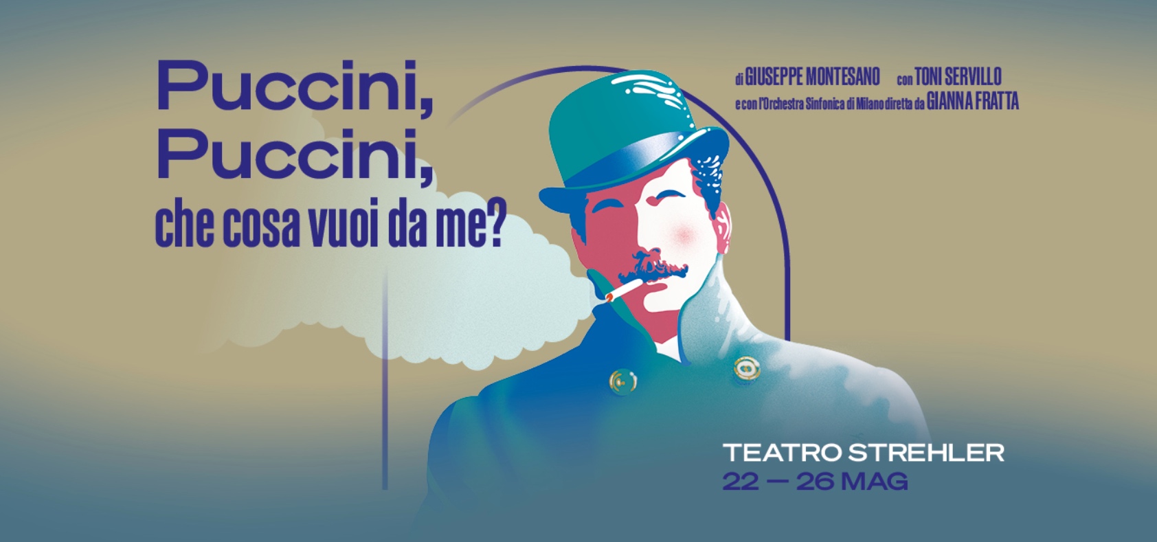 Al Teatro Strehler di Milano Toni Servillo in ‘Puccini, Puccini,
che cosa vuoi da me?’