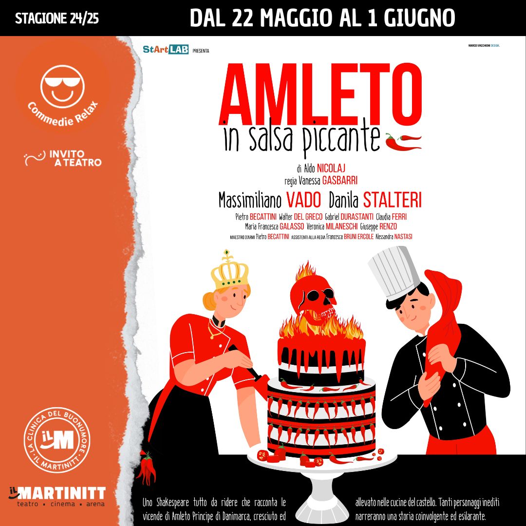 Al Teatro Martinitt di Milano ‘Amleto in salsa piccante’