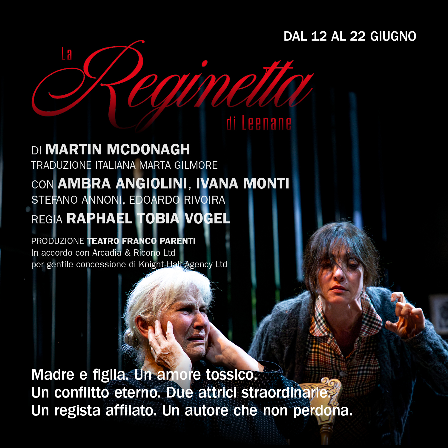 Al Teatro Franco Parenti di Milano ‘La reginetta di Leenane’, con Ambra Angiolini e Ivana Monti