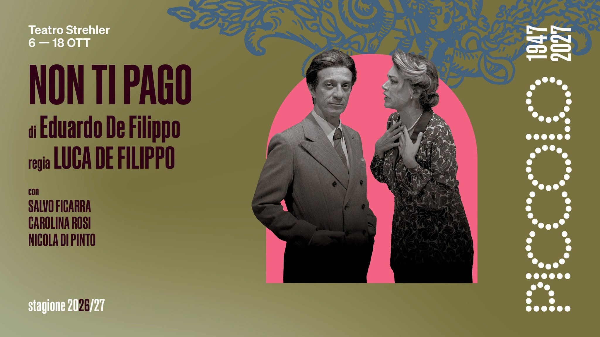 Al Piccolo Teatro Strehler ‘Non ti pago’, di Eduardo De Filippo