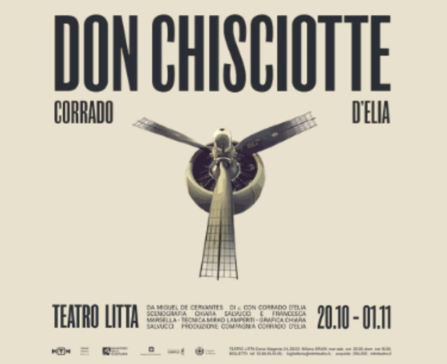 Al Teatro Litta di Milano ‘Don Chisciotte’, con Corrado d’Elia